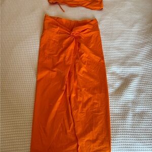 Skims Vibrant Orange Sarong